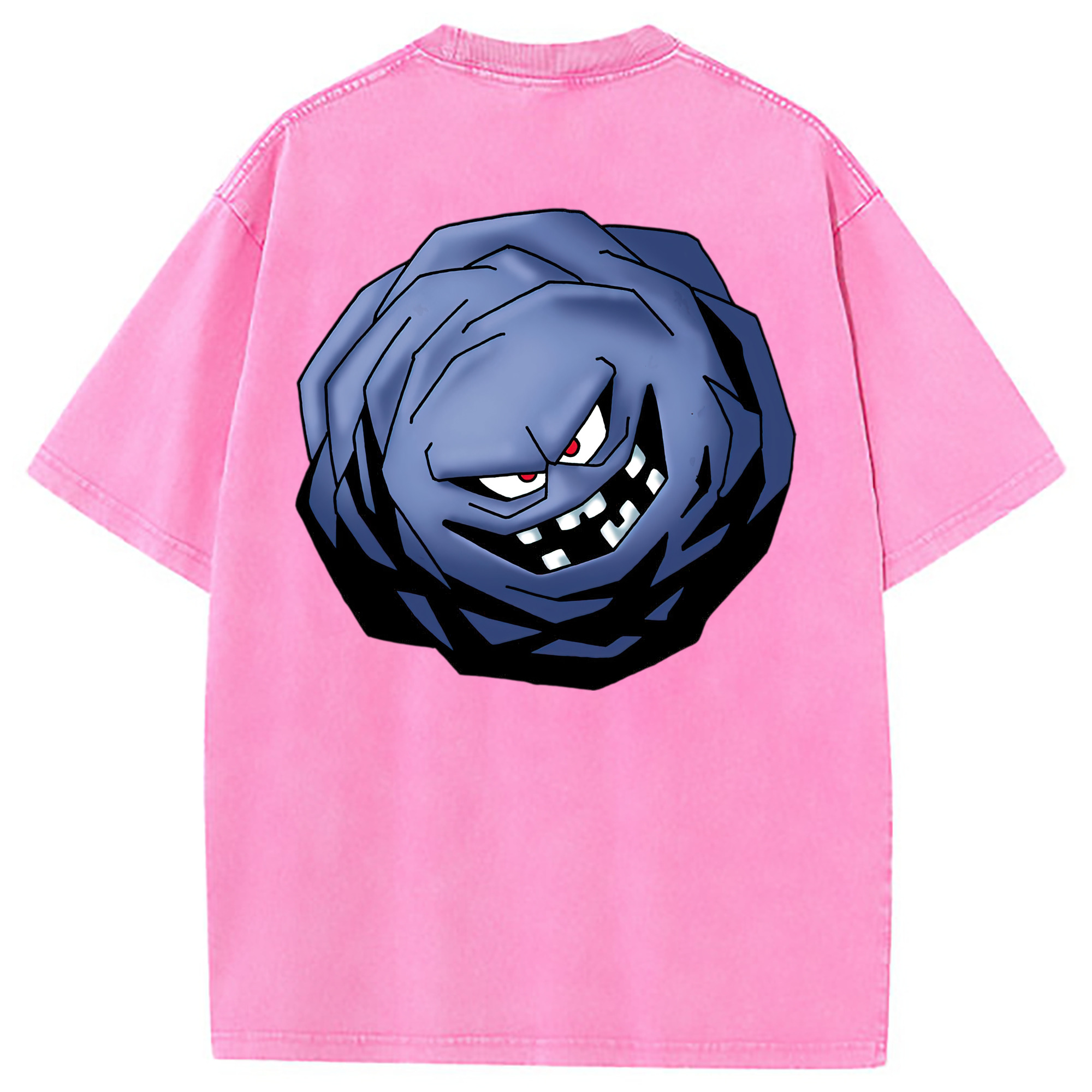（画像用） ドラゴンクエスト Doragon Kuesuto Dragon Quest 綿100% ヴィンテージ風 半袖Tシャツ（背面プリント）